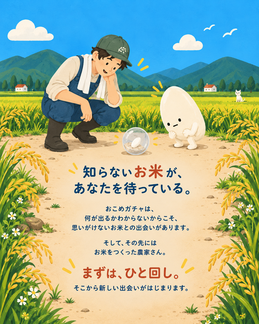 おこめ 今日のごはん､運で決めよ？｜おこめガチャ｜Umel -食と農の隙間に